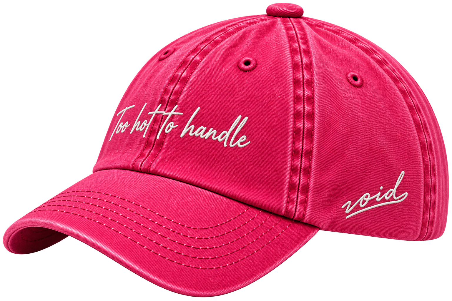 Too Hot to Handle cap, side